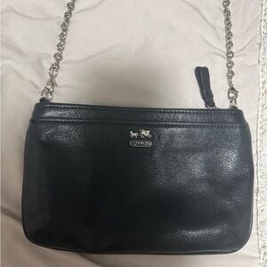 Coach Black Leather Crossbody Bag